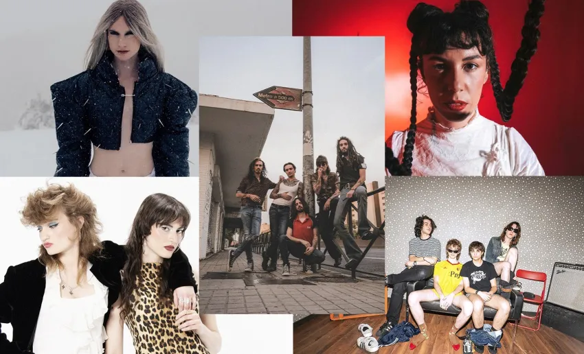 collage de fotos de los 6 artistas finalistas