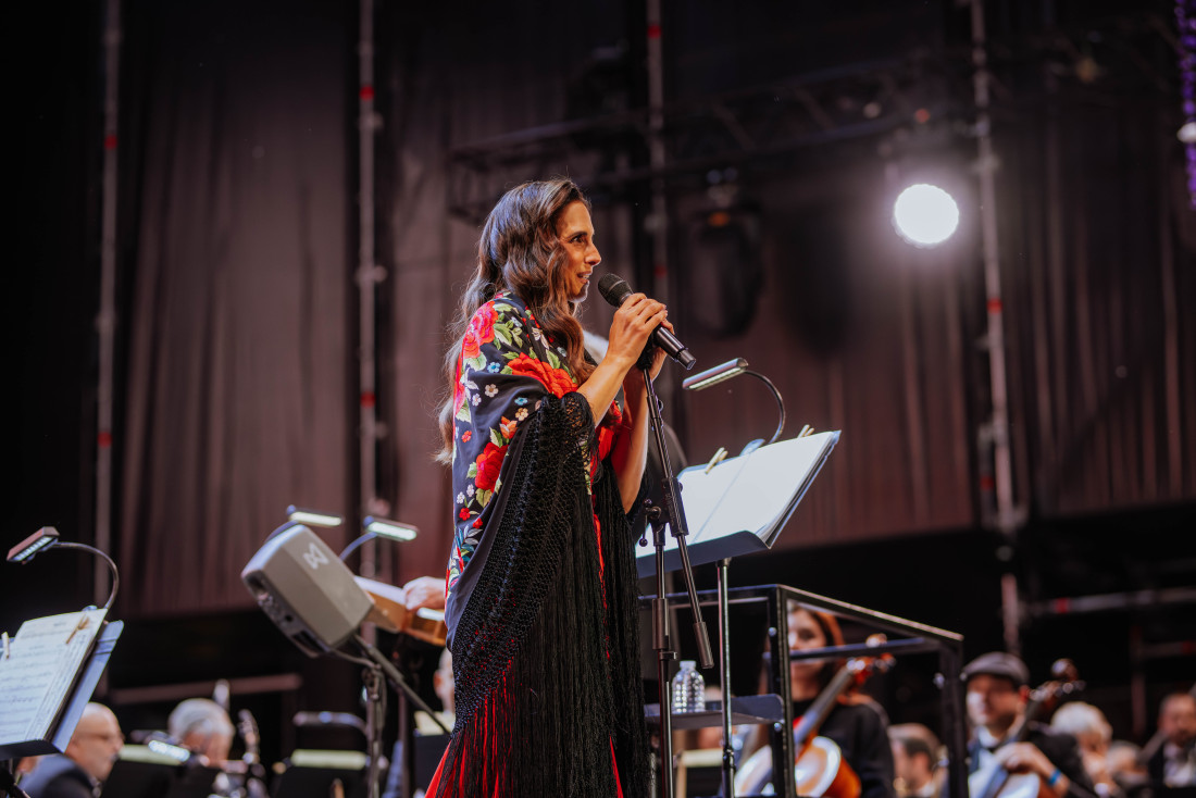 Nuria Fergó durante el concierto