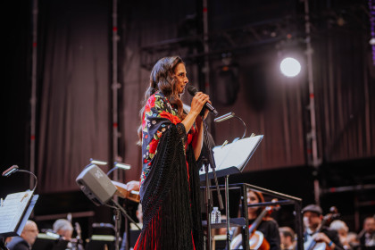 Nuria Fergó durante el concierto